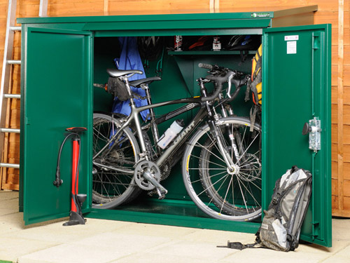 Secure storage for bikes