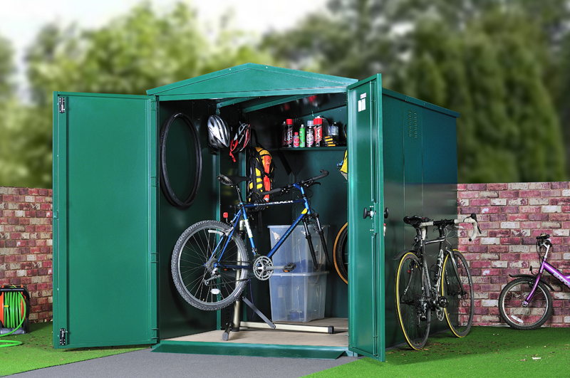 Metal storage for bikes