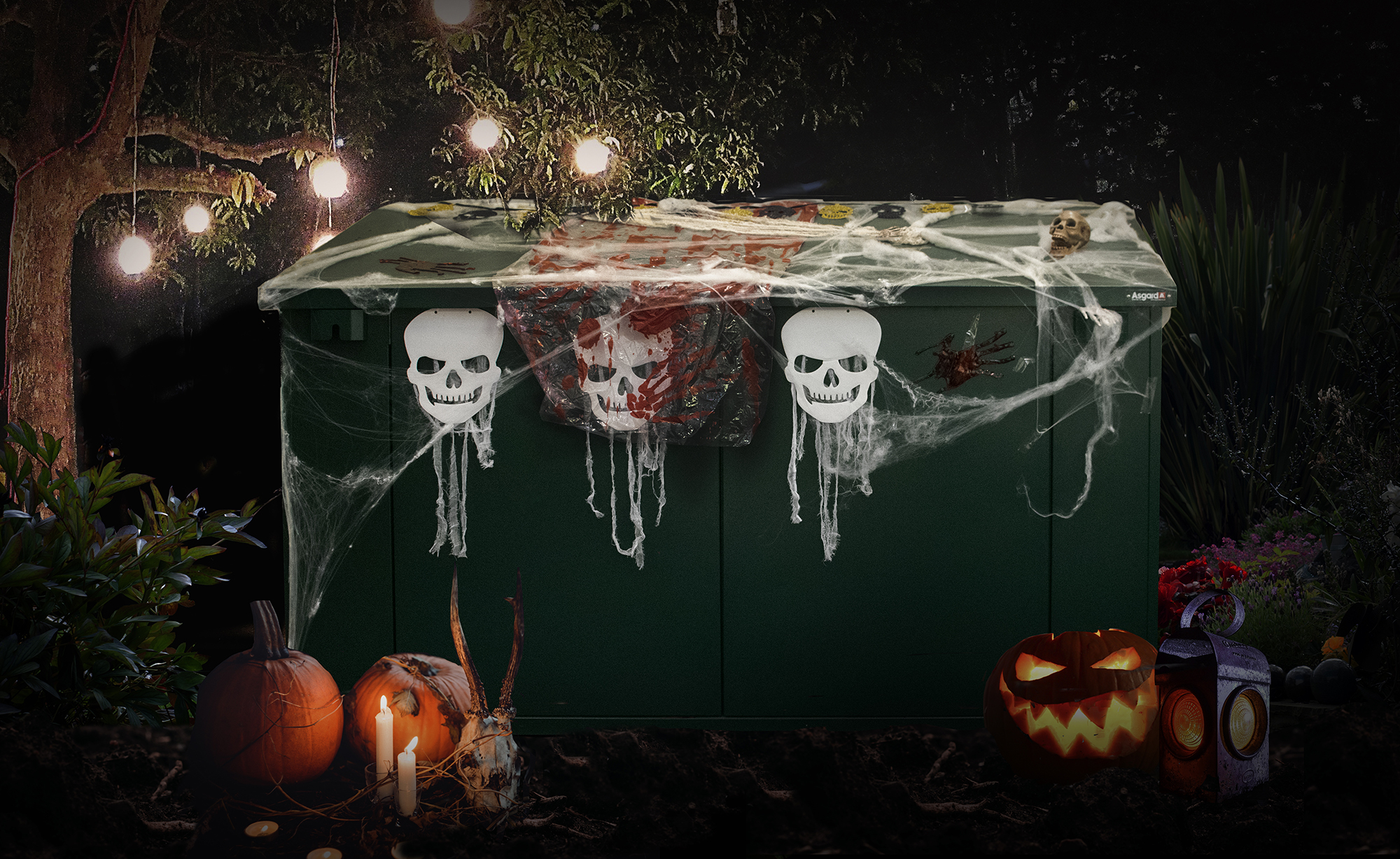 Decorate your shed for halloween with Asgard