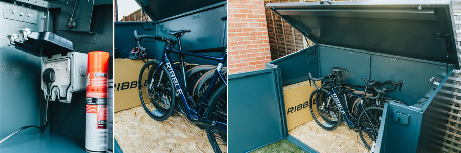 e-bike metal bicycle storage