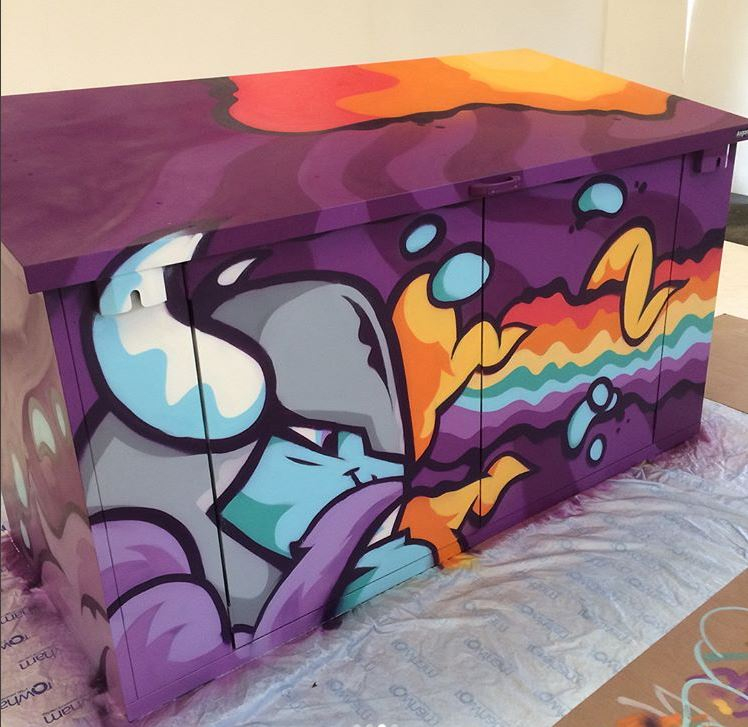Asgard Customised Painted Shed
